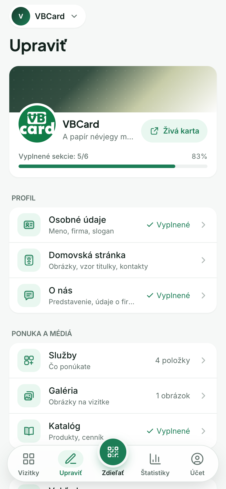 Editor na mobile s plávajúcim spodným panelom