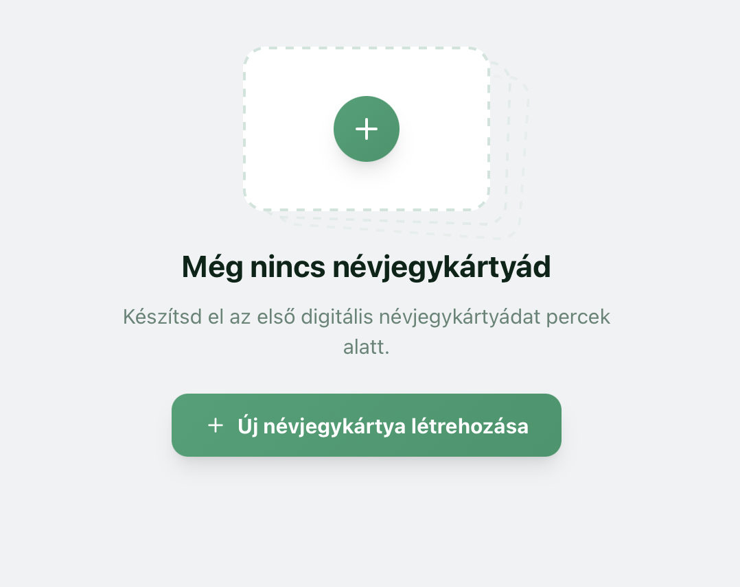 Új névjegykártya létrehozása